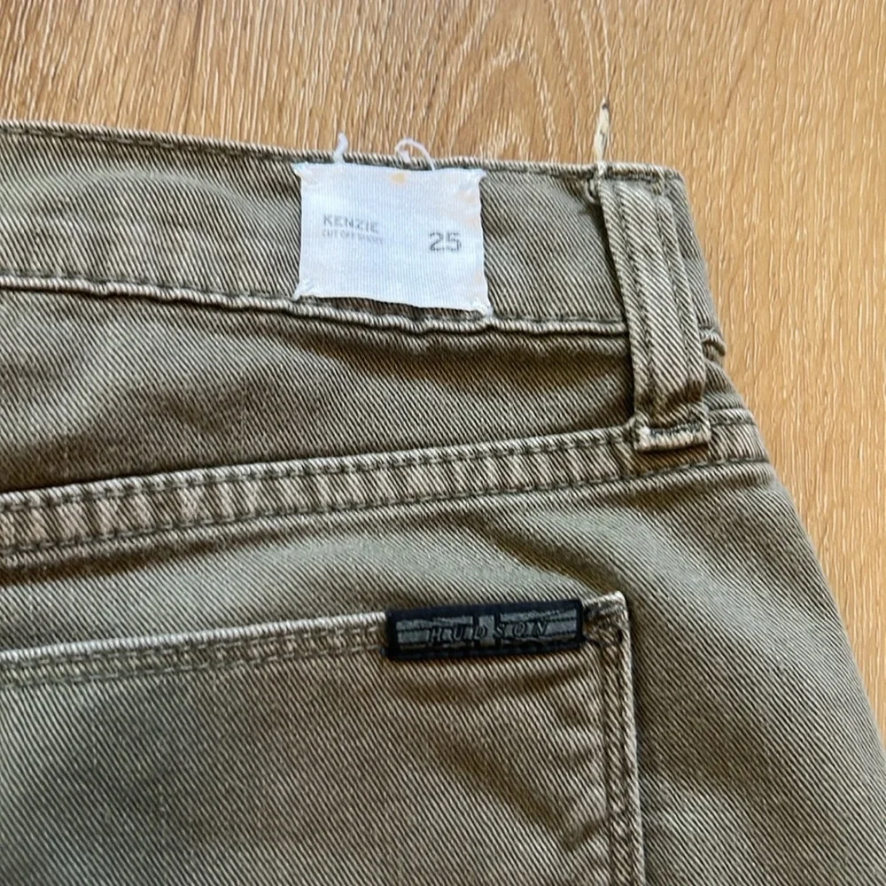 Hudson Kenzie Cut off Denim Shorts Green Size 25